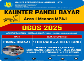 JADUAL KAUNTER PANDU BAYAR