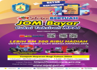 CEPAT REBUT PELUANG & SERTAI CABUTAN CUKAI TAKSIRAN MPAJ 2023