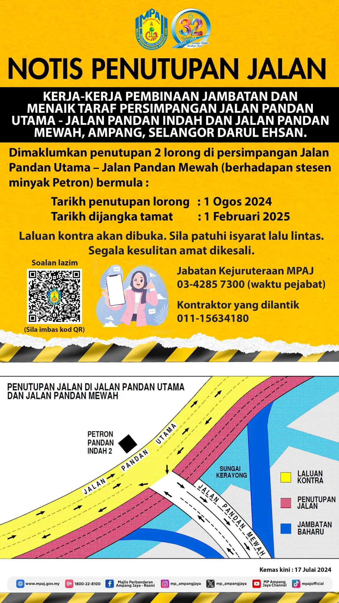 HEBAHAN NOTIS PENUTUPAN JALAN