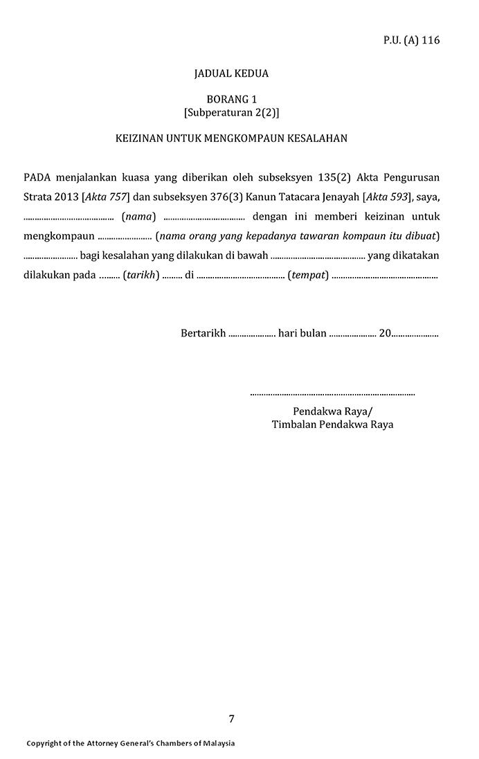 KEIZINAN UNTUK MENGKOMPAUN KESALAHAN