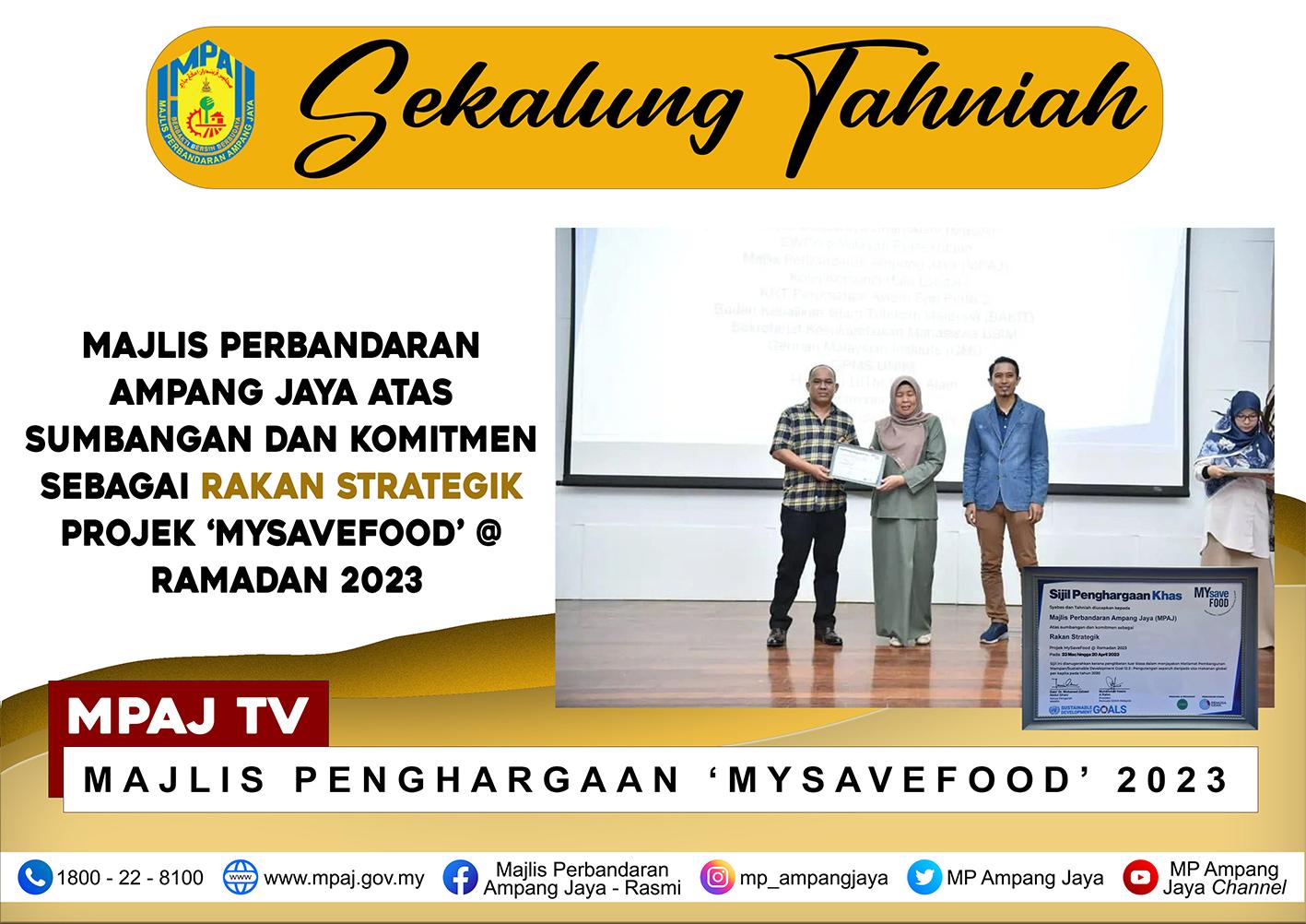 MAJLIS PENGHARGAAN MYSAVEFOOD 2023