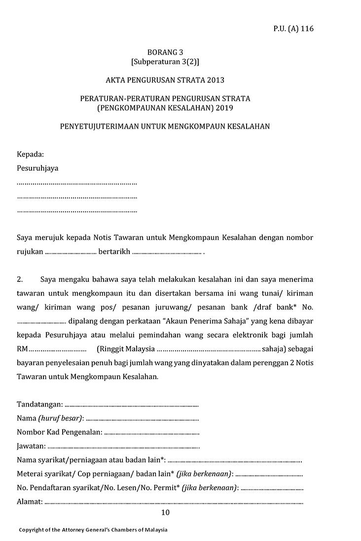 PENYETUJUTERIMAAN UNTUK MENGKOMPAUN KESALAHAN