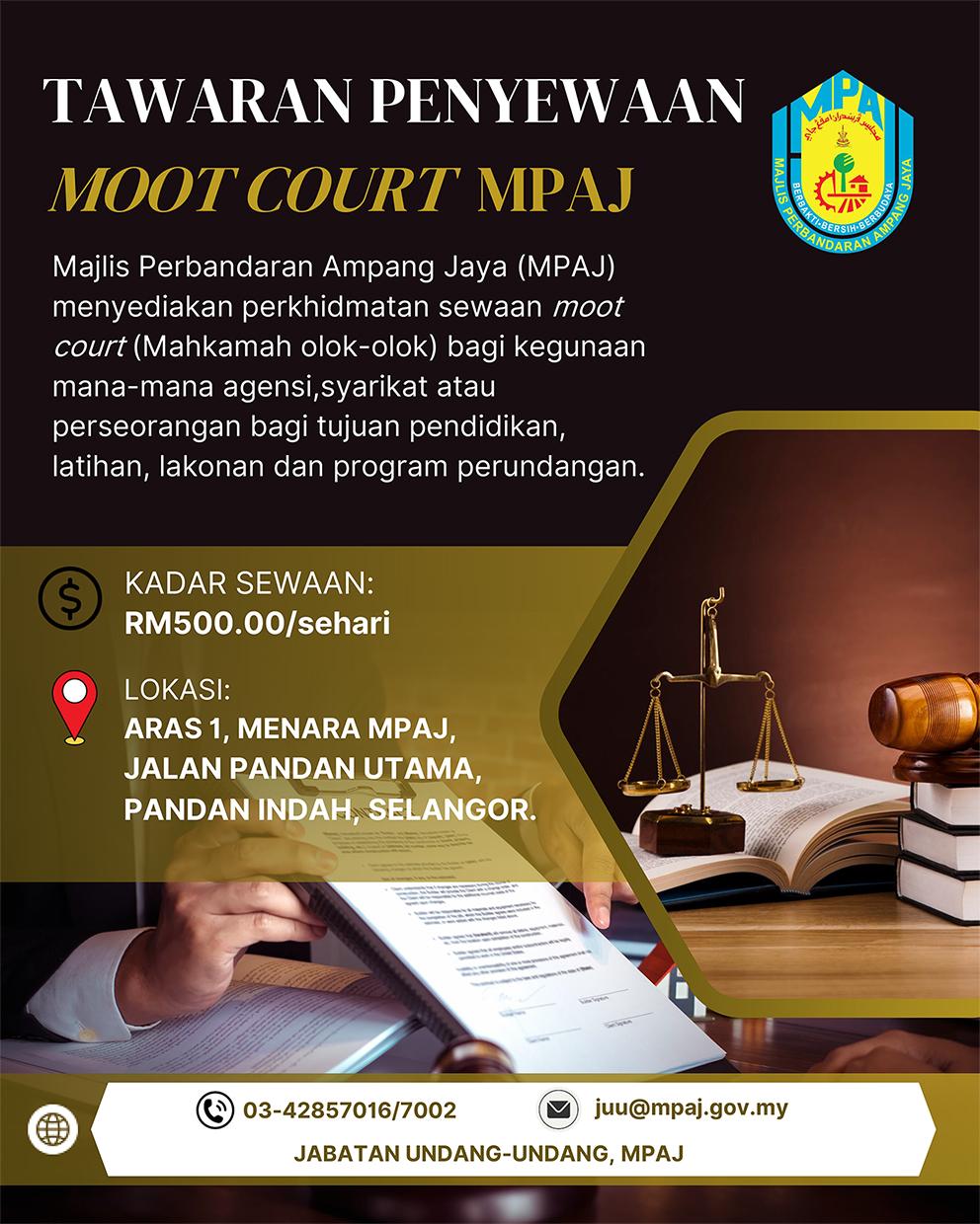 TAWARAN PENYEWAAN MOOT COURT MPAJ