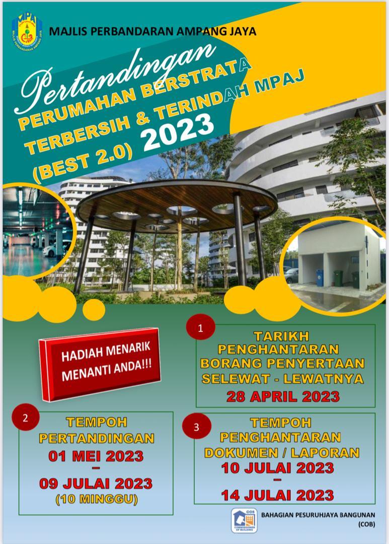 PERTANDINGAN PERUMAHAN BERSTRATA TERBERSIH & TERINDAH MPAJ (BEST 2.0) 2023