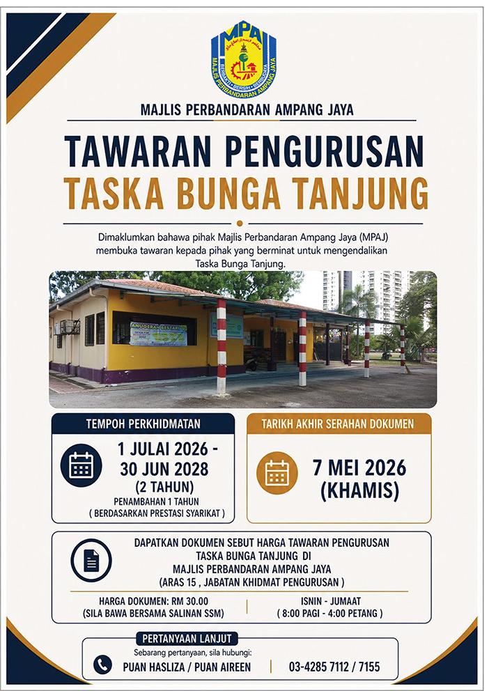 POSTER IKLAN TENDER TASKA 2026