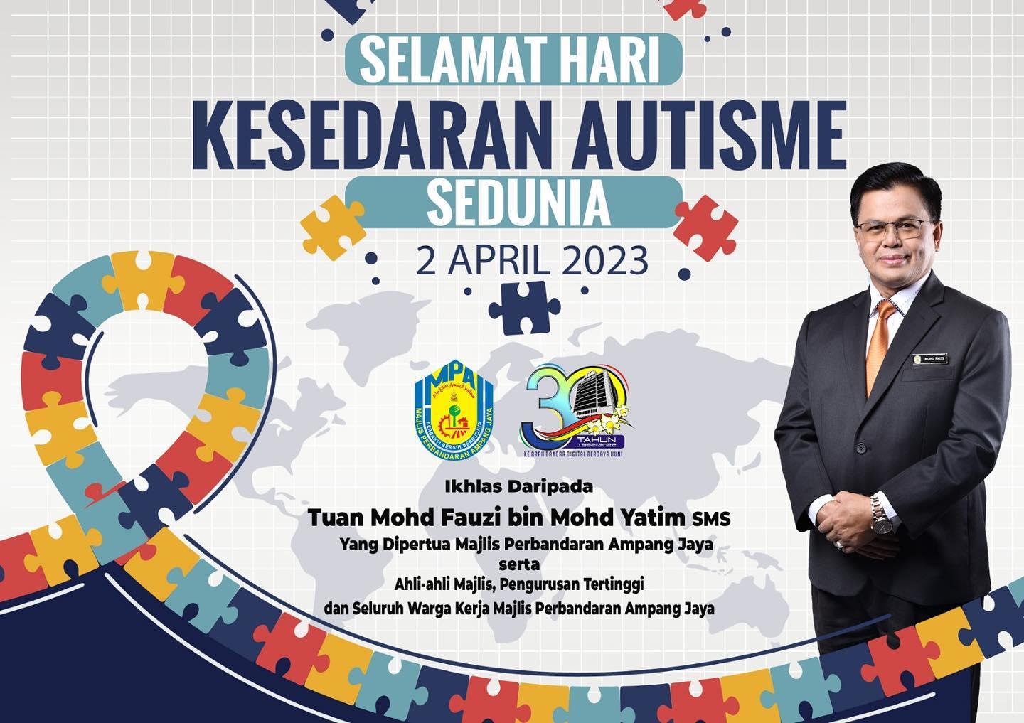 SELAMAT HARI KESEDARAN AUTISME SEDUNIA ~ 2 APRIL 2023