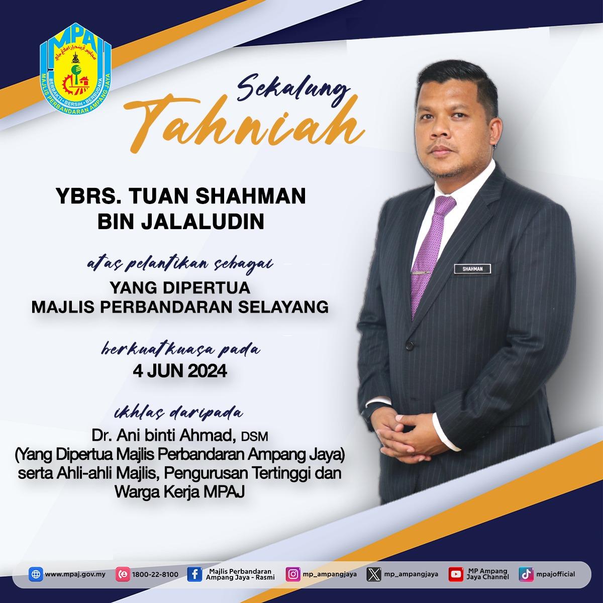 Tahniah Tn Shahman