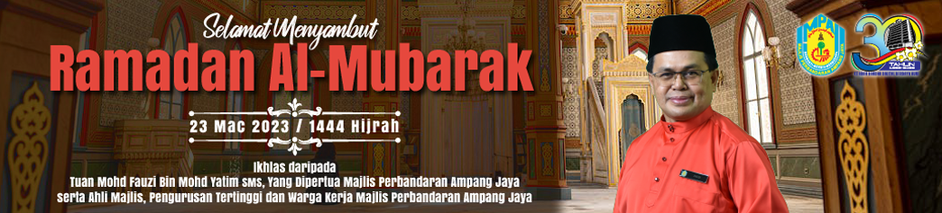 MAIN BANNER - SELAMAT MENYAMBUT RAMADAN AL - MUBARAK 1444H / 2023M