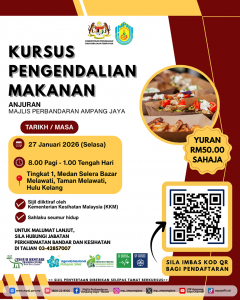 KURSUS PENGENDALIAN MAKANAN