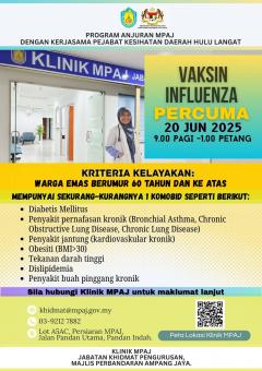 POSTER VAKSINASI INFLUENZA