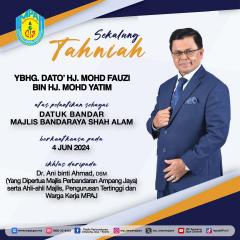 Tahniah Dato Mohd Fauzi